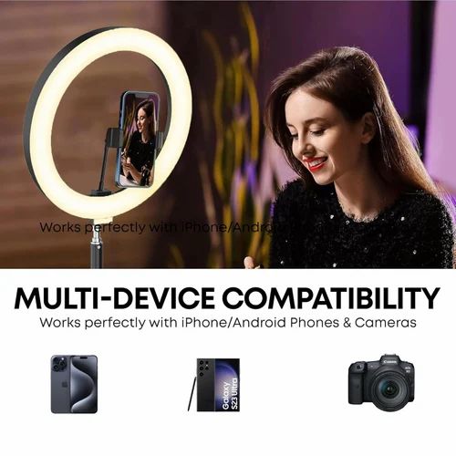 14 Inch LED Ring Light with 7ft Tripod Stand | 3 Color Modes & 9 Brightness Levels - Best Products