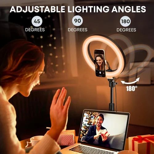 14 Inch LED Ring Light with 7ft Tripod Stand | 3 Color Modes & 9 Brightness Levels - Best Products