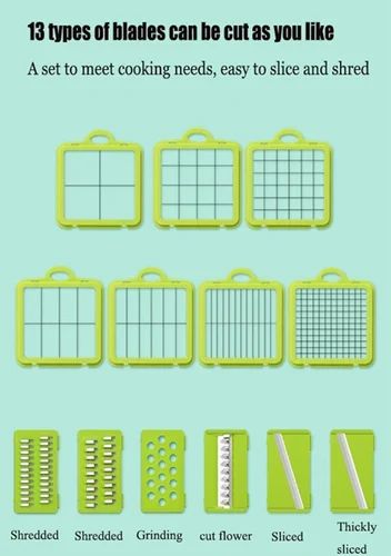 22 in 1 Kitchen Chopper & Vegetable Cutter | Multi Blade Food Slicer, Dicer & Grater - Best Products