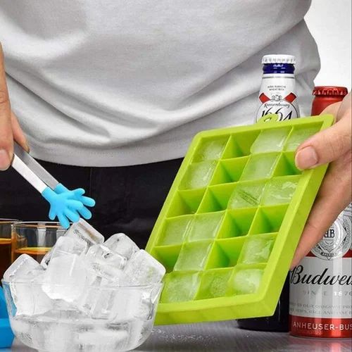 24 Cavity Silicone Ice Cube Tray with Lid | Easy Release Ice Mold for Drinks & Cocktails - Best Products