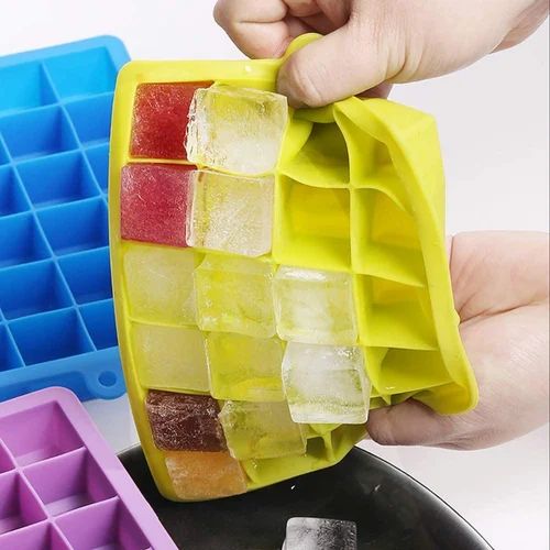 24 Cavity Silicone Ice Cube Tray with Lid | Easy Release Ice Mold for Drinks & Cocktails - Best Products