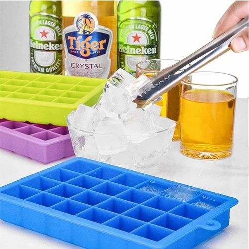 24 Cavity Silicone Ice Cube Tray with Lid | Easy Release Ice Mold for Drinks & Cocktails - Best Products