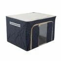 66L Foldable Storage Box for Clothes | Steel Frame Organizer with Front Window - Best Products