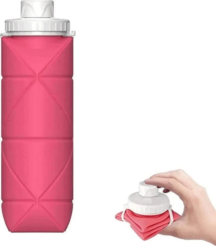Collapsible Silicone Water Bottle 500ml | Foldable Leak-Proof Travel Water Bottle - Best Products