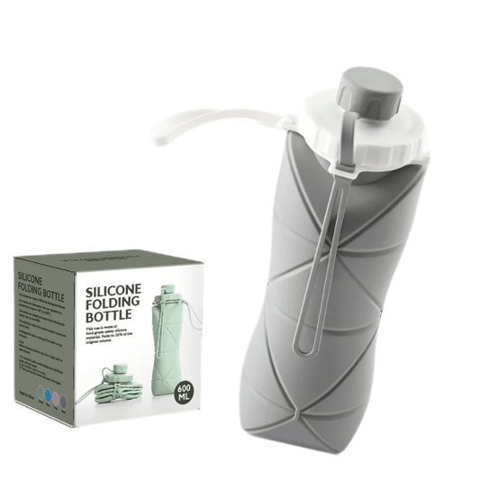 Collapsible Silicone Water Bottle 500ml | Foldable Leak-Proof Travel Water Bottle - Best Products