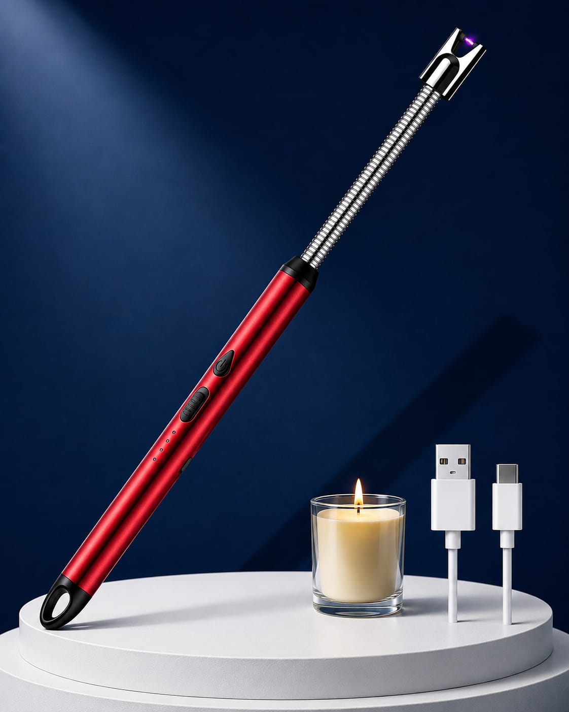 USB Rechargeable Long Neck Electric Arc Lighter | Windproof Candle & BBQ Lighter - Best Products